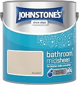 Johnstones Bathroom Paint Seashell Mid Sheen 2.5L Stain Blocker 12m2