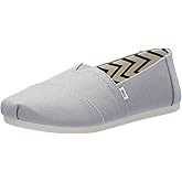 Toms Women's Alpargata Espadrille Loafer Flat, Drizzle Grey Recycled Cotton Canvas, 9.5