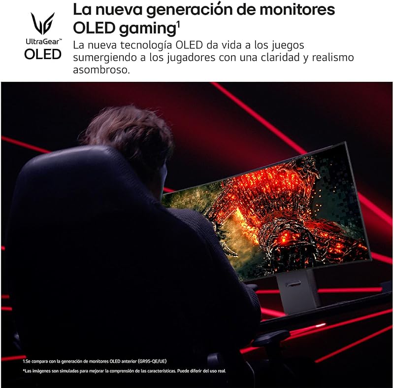 Monitor Ultragear Gaming 45GX950A-B - 45'', OLED, 5K2K, 165 Hz