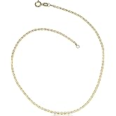 10k Yellow Gold Flat Oval Link Bracelet (1.4 mm, 7.5 inch)