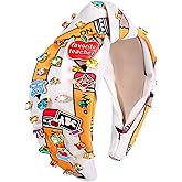 CEALXHENY Teacher Headbands for Women Jeweled Book Pencil Headbands Back to School Hairband Teacher Appreciation Gifts (Pattern F)