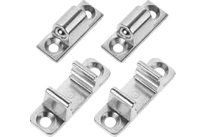 Toddmomy 4pcs Stainless Steel Range Hood Panel Fastener Latches Universal Metal Grabber Clips for Kitchen