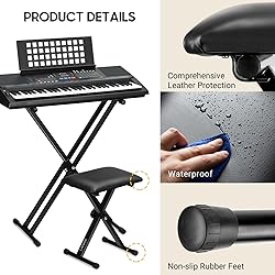 CAHAYA Keyboard Bench X-Style Height Adjustable