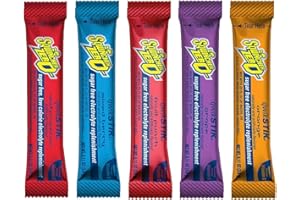 Sqwincher Qwik Stik ZERO - 50 Pack, 5 Flavors Assorted Electrolyte Powder Sticks, Sugar-Free Hydration Packets, Gluten-Free, 0.11 oz (3.0 g) - Bundled by Nocab Packs