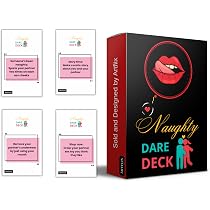 Amazon.com: Naughty Dare Deck Game for Adults 70 Sexy Card Games ...