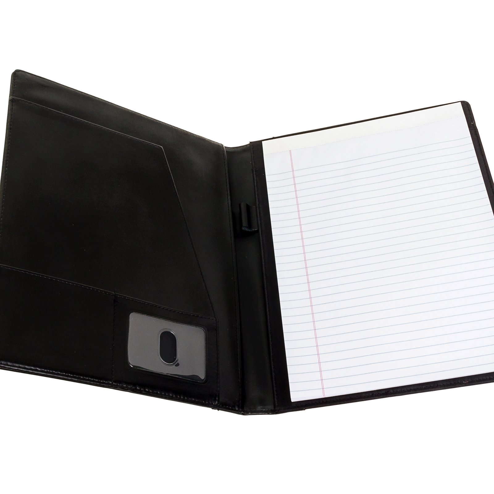 Buxton Genuine Leather Writing Pad Folio, Black on Galleon Philippines