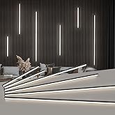 Art3d LED Recessed Lighting Kit - 6pcs Self-Adhesive White LED Light with Smart Switch, 3000k Touching Switch Light for Wood 