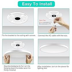 12 Inch 24W LED Flush Mount Ceiling Light