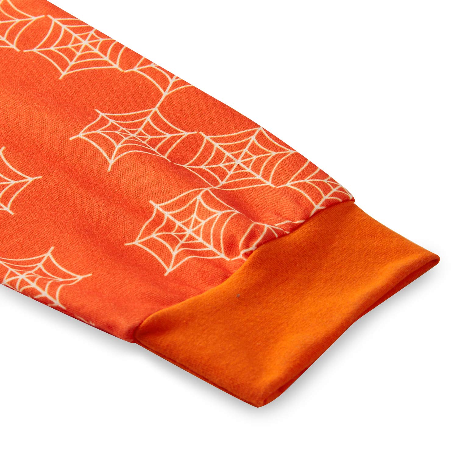 TUONROAD Kids Pajamas Printed Sleepwear Long Sleeve Pjs 2 Pcs Jumpsuit for Children Age 2-9 Years (Spider Web 6-7 Years)
