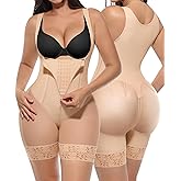 SHAPELLX Tummy Control Shapewear for Women Postpartum Full Body Shaper Butt Lifter Compression Garment Fajas Colombianas
