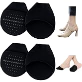 SooGree Ball of Foot Cushion Socks Seamless Toe Topper Sock Half Forefoot Socks Non-Slip Pain Relief Toe Half Socks