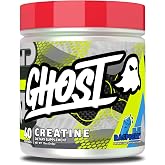 GHOST Creatine Monohydrate Powder, 5G OptiCreatine - Blue Raspberry | 40 Servings, Workout Supplement - Strength Building &amp; Muscle Recovery for Men &amp; Women - Vegan, Gluten Free, Soy &amp; Sugar Free