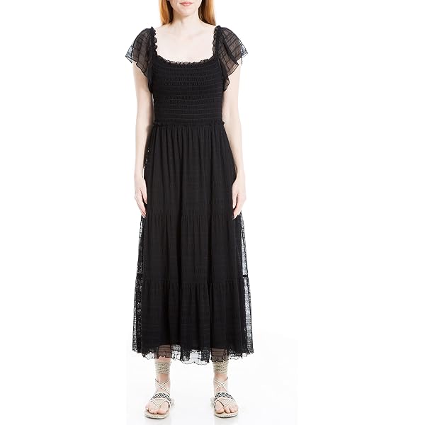 knee length dresses for ladies Baltic Born Womens Nellie Smocked Midi Dress | Light Blue main image 1