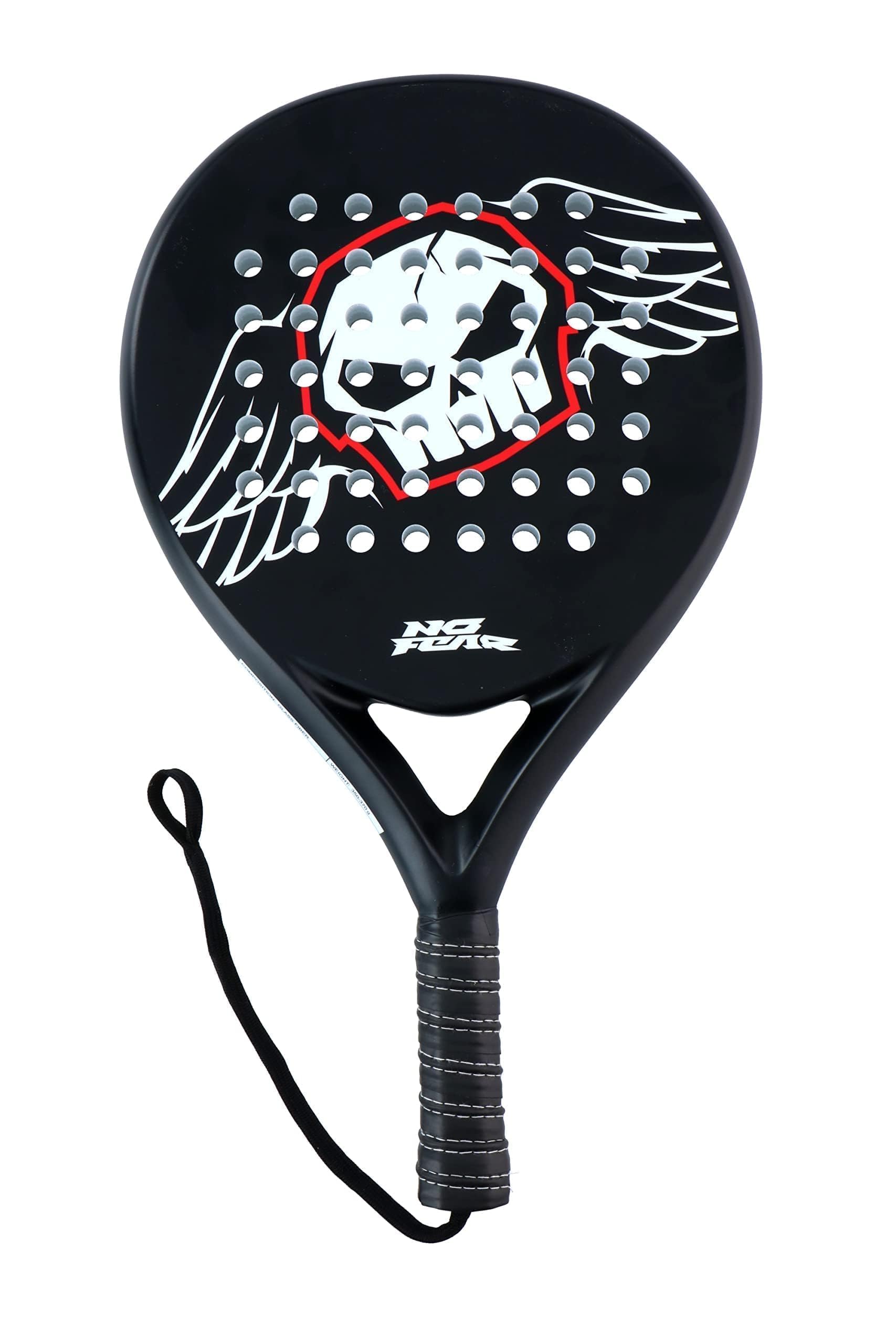 No Fear Padel Racket - Tennis - Padel Racket - Non-Slip Grip - Black