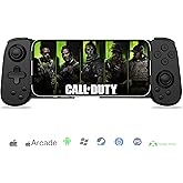 Koiiko Phone Game Controller for iPhone 17/Android/PC/Switch, Play COD, Genshin, Diablo, Support Streaming on PS5/PS4/Xbox/PC Console, Cloud Gaming Wireless Gamepad Joystick, Turbo/6-Axis Gyro/Dual Motor