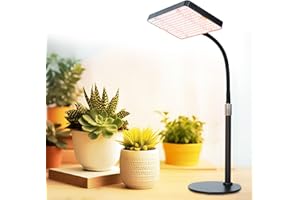 FECiDA Desk Grow Lights for Indoor Plants, Table Top Grow Light UV-IR Full Spectrum, 2000 Lumen LED Bonsai Houseplant Growing Lamp with On/Off Switch, 16"-24" Height Adjustable