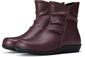 SUEDI Women's Ankle Boots Flat Booties Ruched Casual Short Boots Arch Support Comfortable Walking Boots for Women