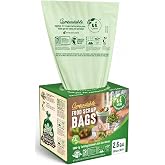 UNNI 2.6 Gallon Compostable Bags, 100 Count, 10 Liter, Extra Thick 0.71 Mil | Small Compost Bags for Countertop Bins, Kitchen Food Scrap Liners, Certified by BPI, CMA &amp; OK compost HOME, Meets ASTM D6400