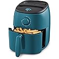 DASH Tasti-Crisp™ Electric Air Fryer Oven, 2.6 Qt., Teal – Compact Air Fryer for Healthier Food in Minutes, Ideal for Small Spaces - Auto Shut Off, Analog, 1000-Watt