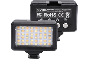 Waterproof Camera Light, 131ft (40m) Underwater Camera Light, Dive LED Video Light, 2500K to 9000K Dimmable LED Video Light F