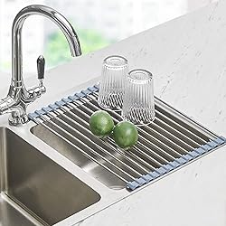 Seropy Roll Up Dish Drying Rack, Over The Sink Dish