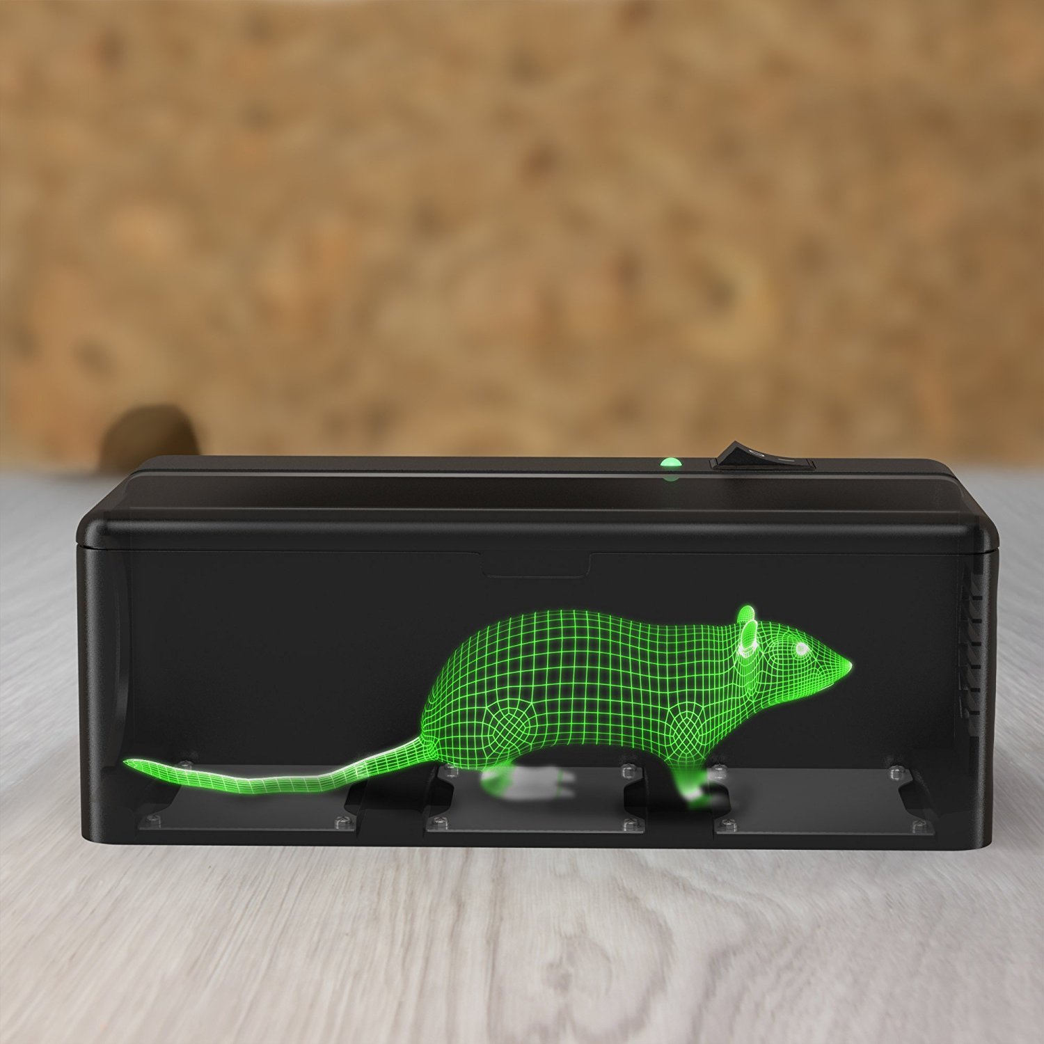 Hoont Robust Electric Mouse Trap Killer – High Voltage Mouse Zapper - Clean, Easy and Humane Extermination of Mice [UPGRADED VERSION]