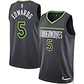 Anthony Edwards Minnesota Timberwolves NBA Kids Youth 8-20 Gray Statement Edition Swingman Jersey