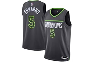 OUTERSTUFF Anthony Edwards Minnesota Timberwolves NBA Kids Youth 8-20 Gray Statement Edition Swingman Jersey