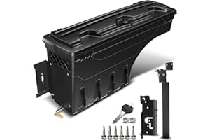 A-Premium Lockable Truck Bed Storage Box Case Tool Box Compatible with Ram 1500 2019 2020 2021 Left Driver Side