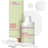 Good Molecules Overnight Exfoliating Treatment, AHA BHA Exfoliant, 1 fl oz | Resurfaces and renews the look of skin overnight