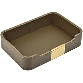 KOLOKAL Metal Jewelry Tray & Valet Tray – Stackable Organizer For Watches, Rings, Keys & More