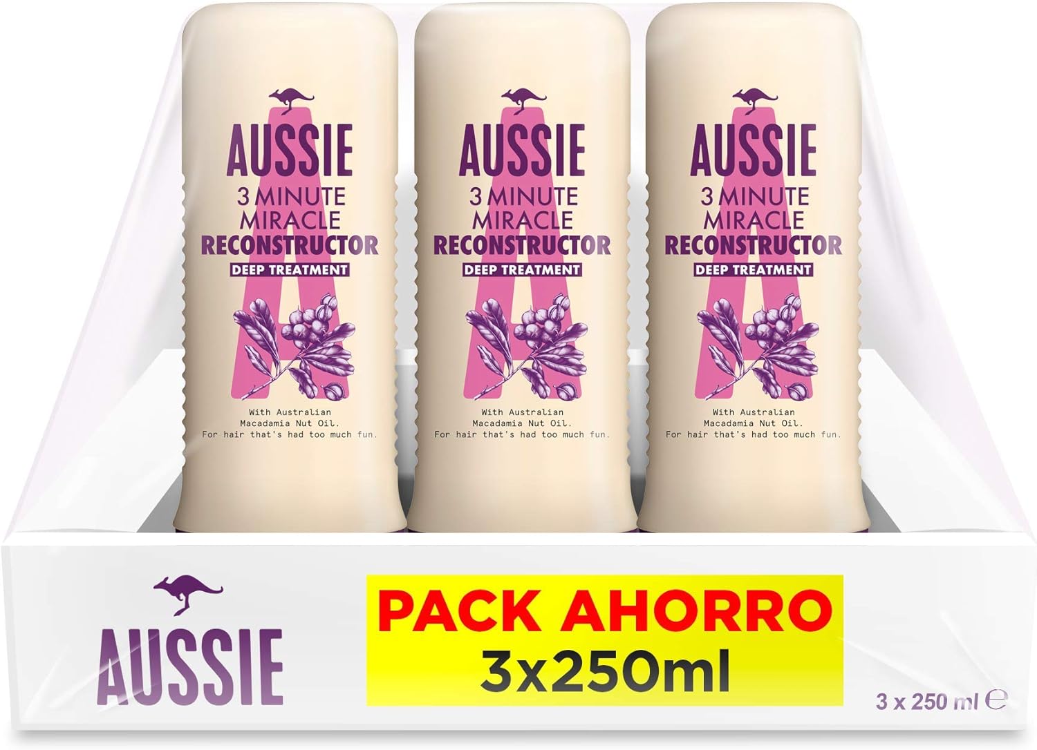 Aussie Mascarilla, 3 Minute Miracle Reconstructor
