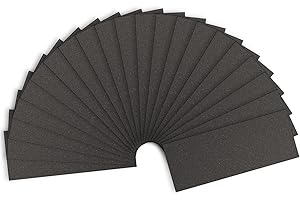 Sandpaper 400 Grit, Wet Dry Sanding Sheets 9 x 3.6 Inch for Wood Furniture Finishing, Metal Sanding and Automotive Polishing,