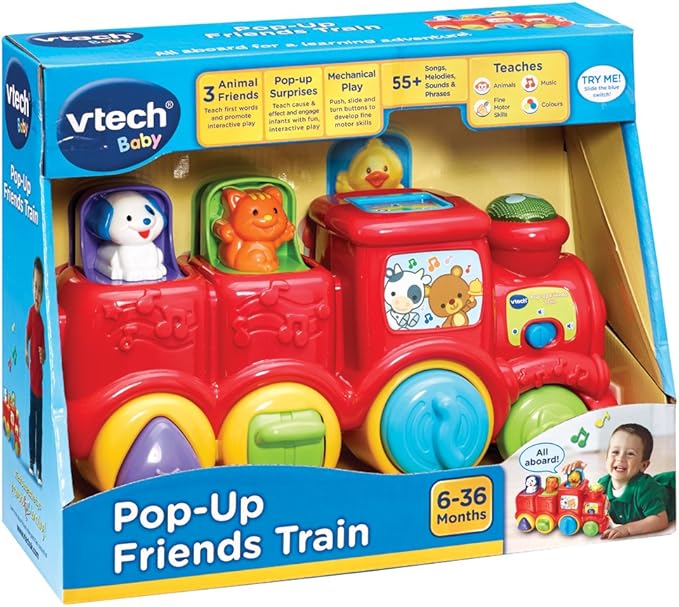 vtech baby pop up friends train