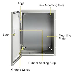 VEVOR NEMA Steel Enclosure, 12 x 10 x 6'' NEMA 4X