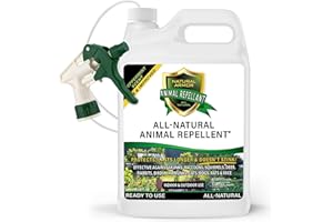 Natural Armor Animal & Rodent Repellent Spray. Repels Skunks, Raccoons, Rats, Mice, Deer Rodents & Critters. Repeller & Deterrent in Powerful Peppermint Formula – 128 Fl Oz Gallon Ready to Use