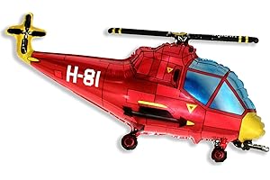 Toyland Helicopter Balloon 26" Foil Balloon - Red