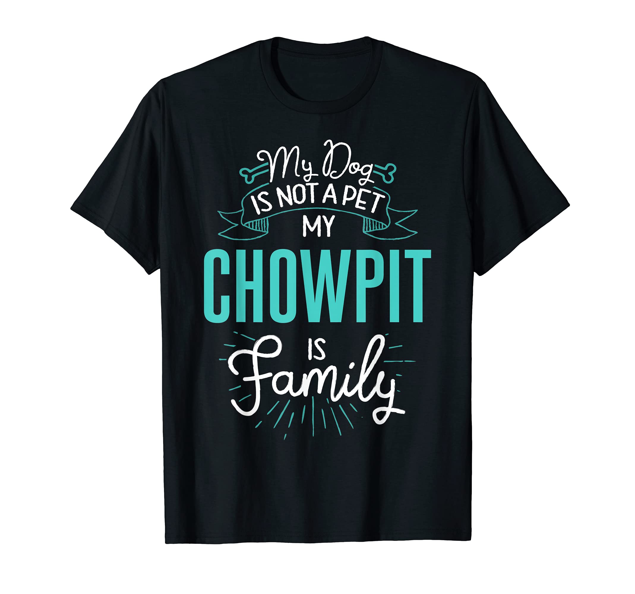 Cute Chowpit Design Family Dog Giftn T-Shirt