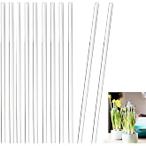 30 Pcs 18 Inch Acrylic Plant Stakes Garden Stakes Clear Orchid Stakes Clear Plant Sticks Potted Plant Christmas Support Stakes for Support Vines Grow Upright Indoor Outdoor Plants