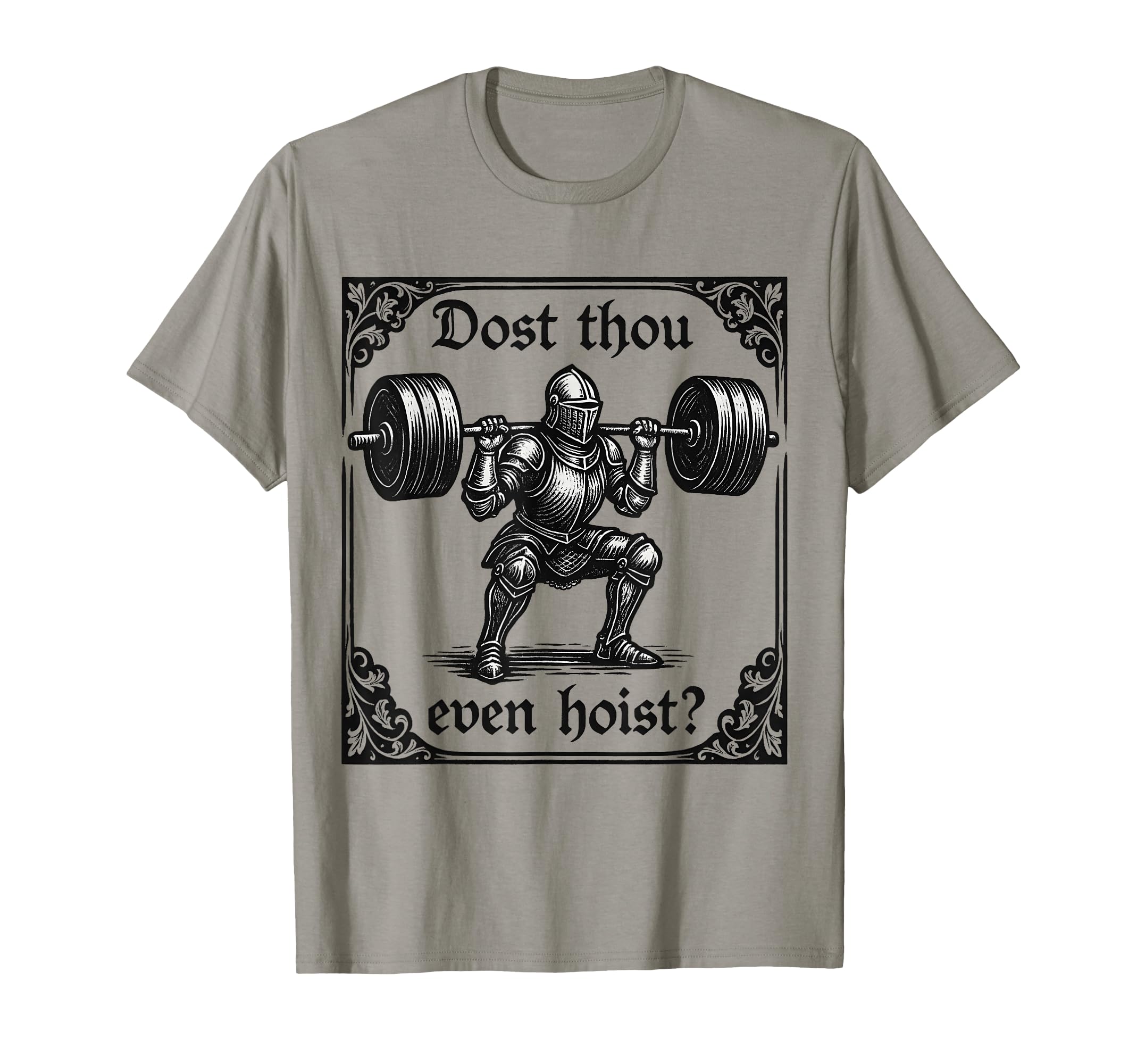 Photo 1 of **LIGHT BLUE NOT GREY** dost thou even hoist funny gothic deadlifting gym workout T-Shirt XL