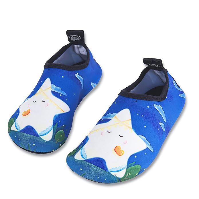 HMIYA Kinder Badeschuhe Wasserschuhe Strandschuhe Schwimmschuhe Aquaschuhe Surfschuhe Barfuss Schuh für Jungen Mädchen Kleink