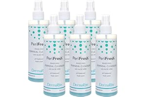 Dermarite PeriFresh Rinse-Free Perineal Cleanser 7.5 Ounces (Pack of 6)