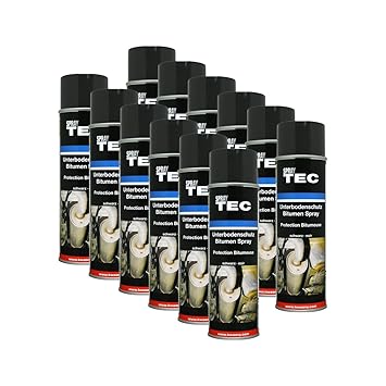 12x KWASNY 235 500 Auto-K Spray Tec Unterbodenschutz Bitumen Schwarz 500ml