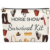 Horse Show Gifts for Women Makeup Bag Horse Lover Gift Ideas Horses Riding Gifts for Daughter Sister Best Friend Cosmetic Bag Christmas Birthday Present for Her Female Travel Pouch with Zipper