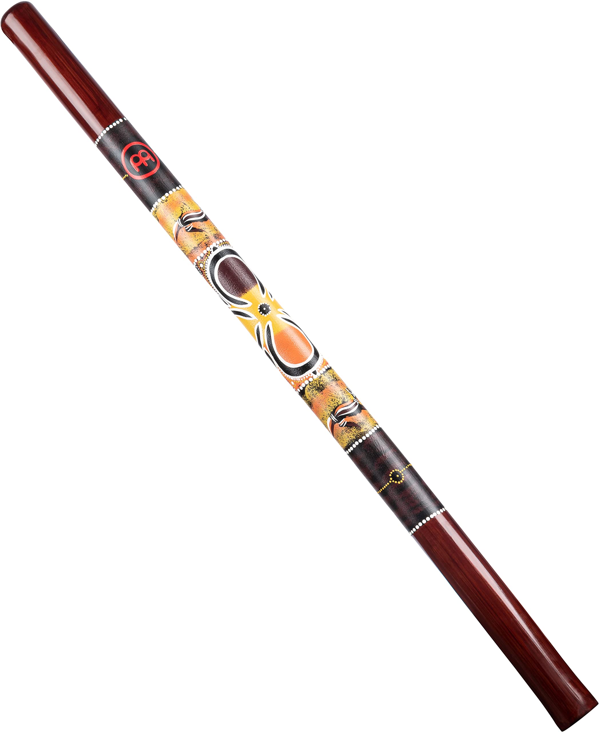 Meinl Percussion Wood Didgeridoo Instrument - Hand-painted 47 inches / 120 cm large Didgeridoo - E Tuning - Bamboo, Multicolored (DDG1-R)