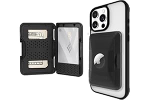Pelican Protector AirTag MagSafe Wallet/Card Holder [RFID Blocking] Holds up to 5 Cards and Cash - Smart Wallet with AirTag H