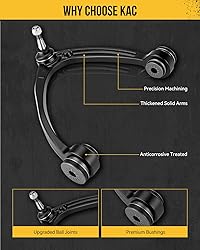 KAC Front Upper Lower Control Arm w/Ball Joint
