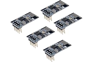 Stemedu ESP8266 ESP-01S WiFi Serial Transceiver Module with 4MB Flash DIP-8 3-6V for Arduino (Pack of 5PCS)