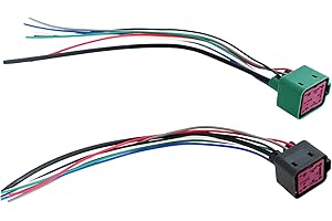 NAHNTAIPY Glow Plug Control Relay Connector Wiring, Fit for Ford E-350 E-450 F-250 F-350 F-450 F-550 F650 F750 6.0L 6.4L 7.3L, Replace 4C3Z12B568AA YC3Z12B533AA DY876 YC3Z-12B533-AA