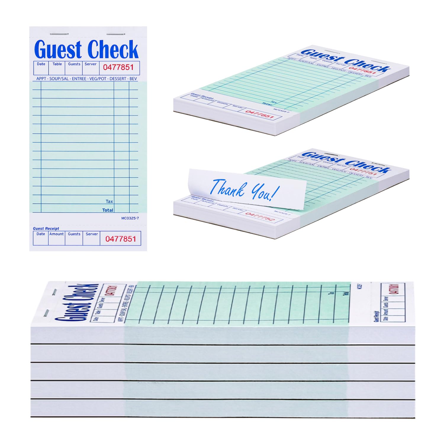 Mua Methdic Guest Checks Server Note Pads 250 Orders Waitress Notepad